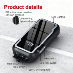 Customized 10000mAh Portable Car Emergency Jump Starter