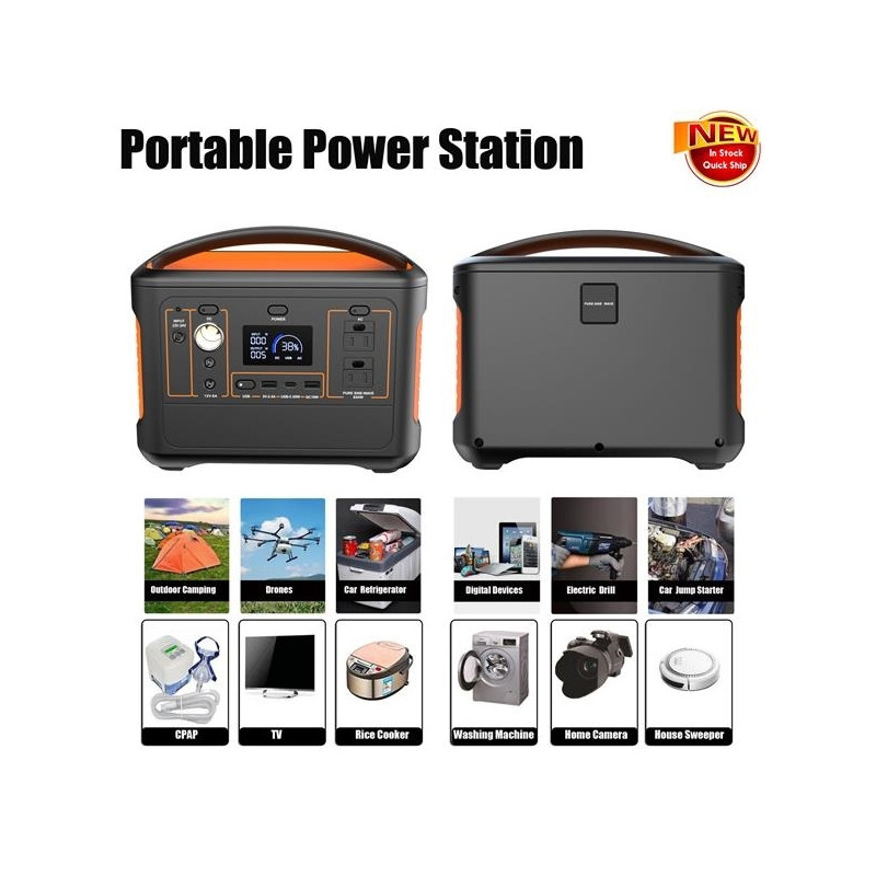 600Wh Portable Solar Power Station