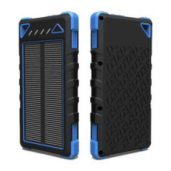 Portable 10000mAh Solar Lithium-Polymer Power Bank w/Dual USB
