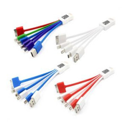5-in-1 Multifunctional Noodle USB Charge Buddy/Data Transfer Phone Cable