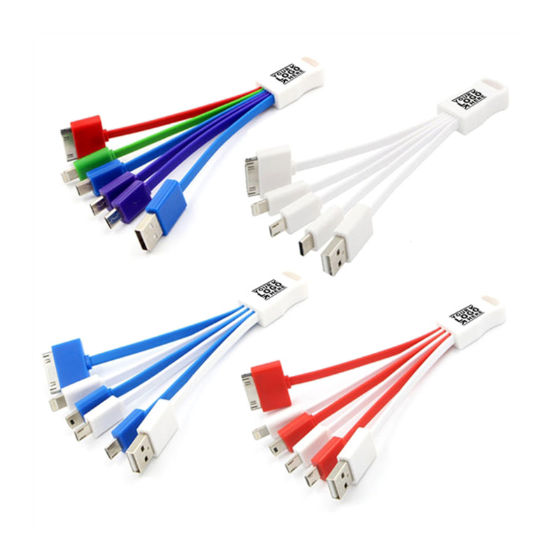 5-in-1 Multifunctional Noodle USB Charge Buddy/Data Transfer Phone Cable