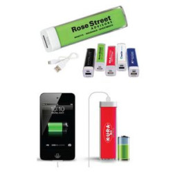UL Listed 1800/2200/2600mAh Charge-It-Up Portable Charger w/LED Indicator Light