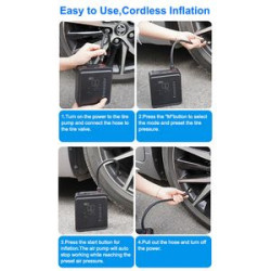 Smart air pump 26 cylinder portable fast inflation for car motorcycle bicycle ball cart accessories