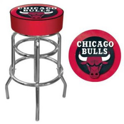 Double-Ring, 360 Degree Swivel Bar Stool w/Chrome Finish