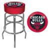 Double-Ring, 360 Degree Swivel Bar Stool w/Chrome Finish