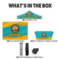 10' x 15' Commercial Grade Event Tent With Full Back Wall And table cover