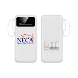 10,000mAh 2.1A Fast Charger Power Bank with Phone Stand.