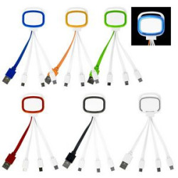 LED 4-in-1 Noodle Charging Cable