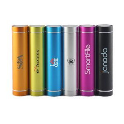 2200mAh Cylinder Rechargeable Power Bank w/Micro USB Cable