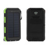 Portable 10000mAh Solar Power Bank w/Dual LED Flashlight