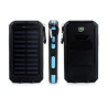 Portable 10000mAh Solar Power Bank w/Dual LED Flashlight