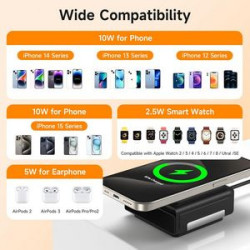 Magnetic 15W Wireless Charger with 25W PD Fast Adaptor