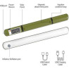 Inflatable 4000mAh Solar Charge/Power Bank Tube Light