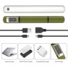 Inflatable 4000mAh Solar Charge/Power Bank Tube Light