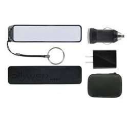Travel Tech Holder Kit w/Charger/Power Adapter & Power Bank