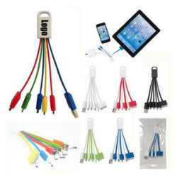 Premium 5-in-1 USB Charging Cable Mobile Charger w/Loop