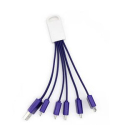Premium 5-in-1 USB Charging Cable Mobile Charger w/Loop