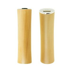 2600mAh Eco-Friendly Maple Wood USB Power Bank - CE/FCC/RoHS Compliant