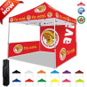 10' x 10' Promotional shelter tent with Single-Sided Full Wall & Doulbe sided 2 1/2 Walls