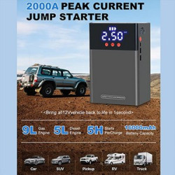 Custimized Portable Emergency battery booter w/ 150PSI Emergency inflater air compressor