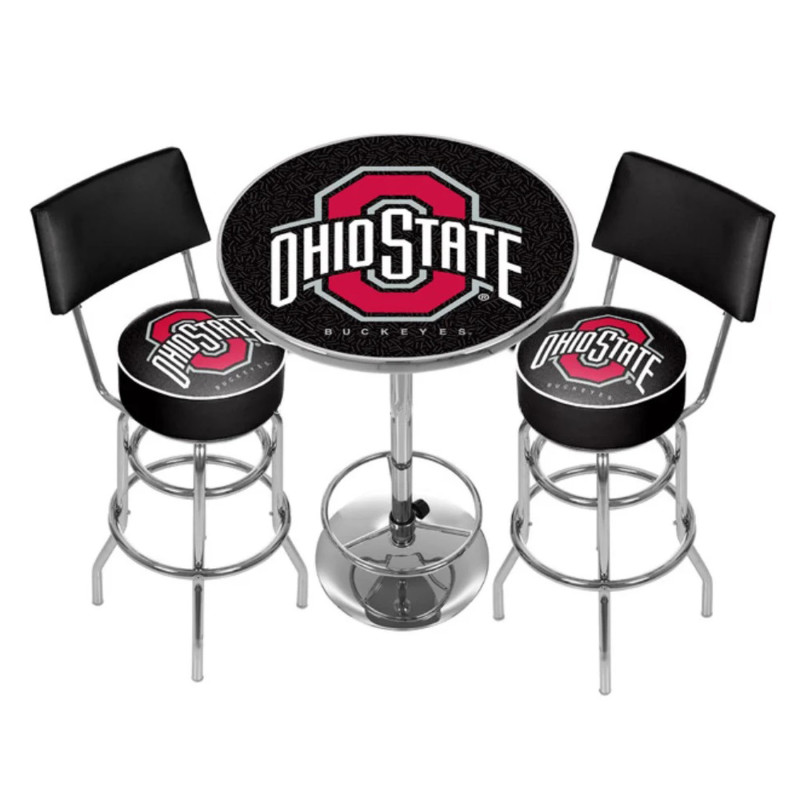 Pub table set with 2 chairs