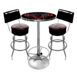 Pub table set with 2 chairs