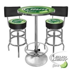 Pub table set with 2 chairs