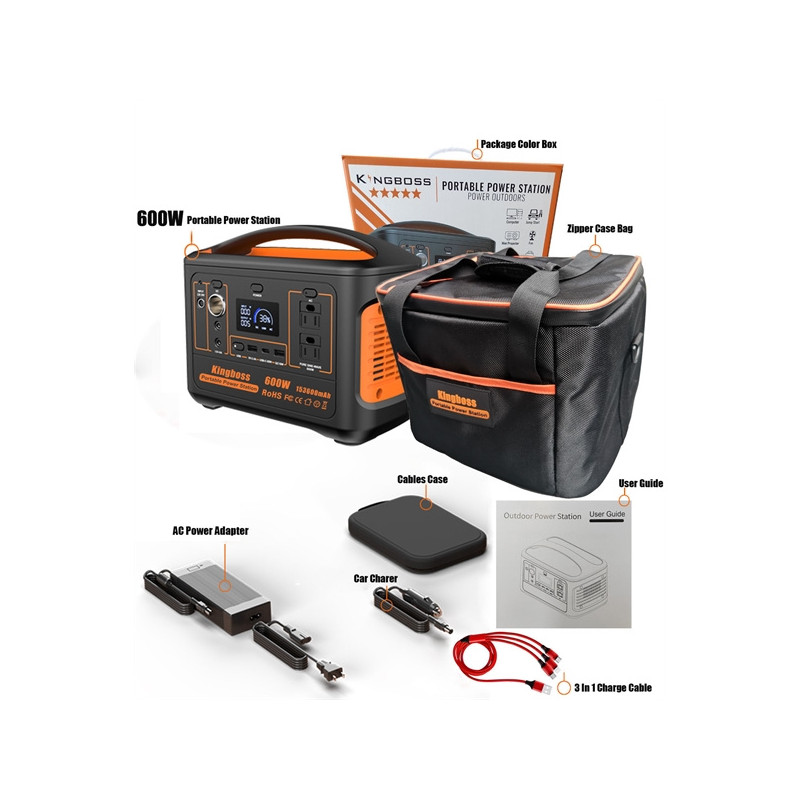 600W Multi-Functional Portable Camping Generator - CE/RoHS/FCC Compliant
