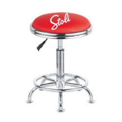 Double-Ring, 360 Degree Swivel Bar Stool w/Chrome Finish