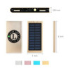 10000mAh Anodized Aluminum Emergency Solar Portable Power Bank w/LED Indicator Light