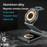 Punk designed 15W 3 in one Magnetic Wireless Charger