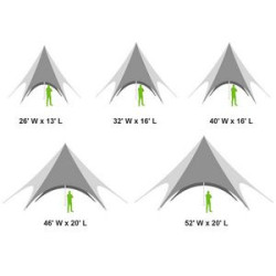 52ftx20ft Single Pole Star Tent