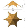 52ftx20ft Single Pole Star Tent