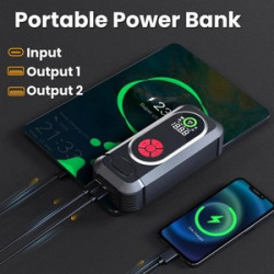 Custimized Portable Emergency battery booter w/ 150PSI Emergency inflater air compressor