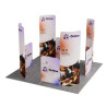 MagLock 4-Corner Fabric Booth Display Kit G - 10'w x 10'h