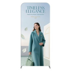 MagLock Straight Fabric Display - 3'w x 6.5'h