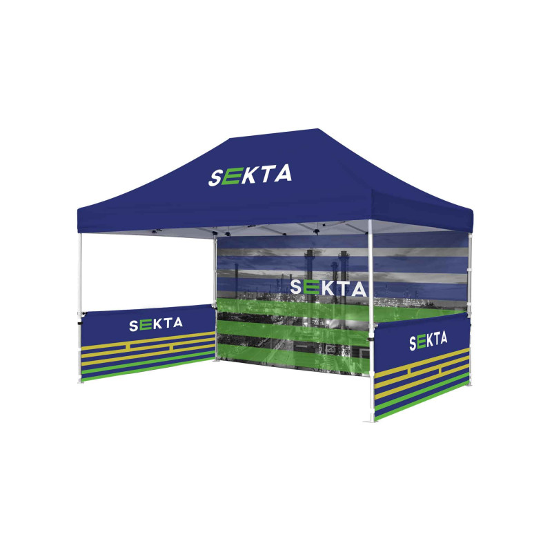 10x15 600D PU Half Wall Double-sided w Dye Sublimation