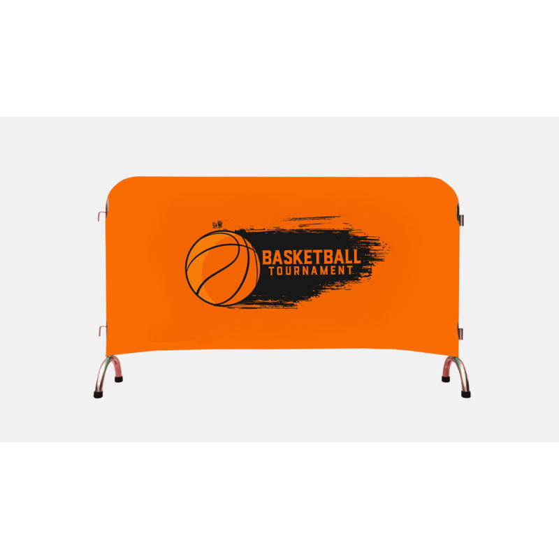 Two-Sided Custom Crowd Barrier Cover
