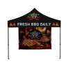 10x10' Deluxe Black Steel Frame Tent Kit w/Full Rear Wall