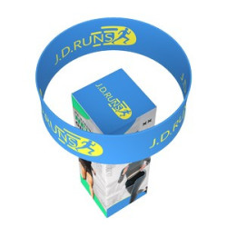 10' Square Tower with Round Hover Sign Kit