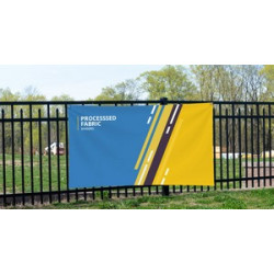 Single-Sided Fence/Backdrop Banner - 5' high