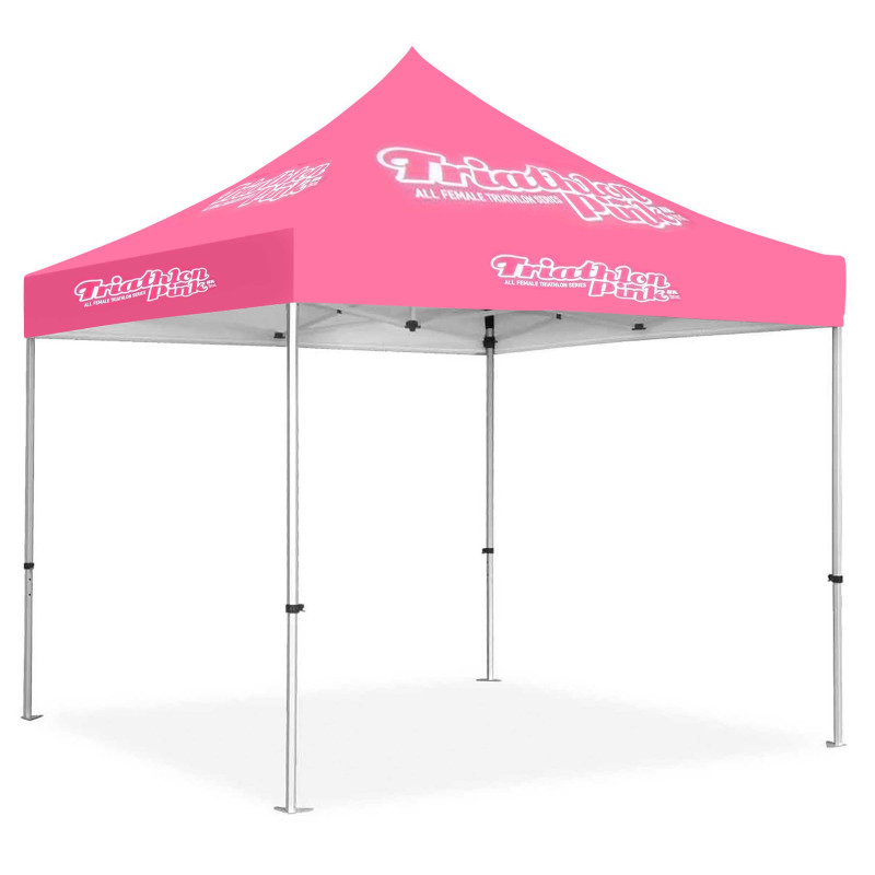 13x13' Standard Hex Aluminum Frame (50mm post, 2.0mm gauge) w Dye Sublimation Canopy