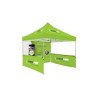 10'x10' 10x10' Deluxe Black Steel Frame (30mm post,1.2mm gauge) w Dye Sublimation Canopy + Walls