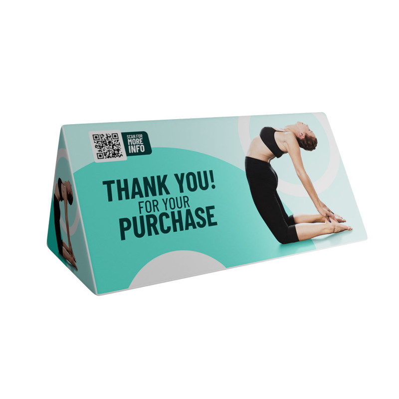 78" w x 40" h Triangle Horizontal Display