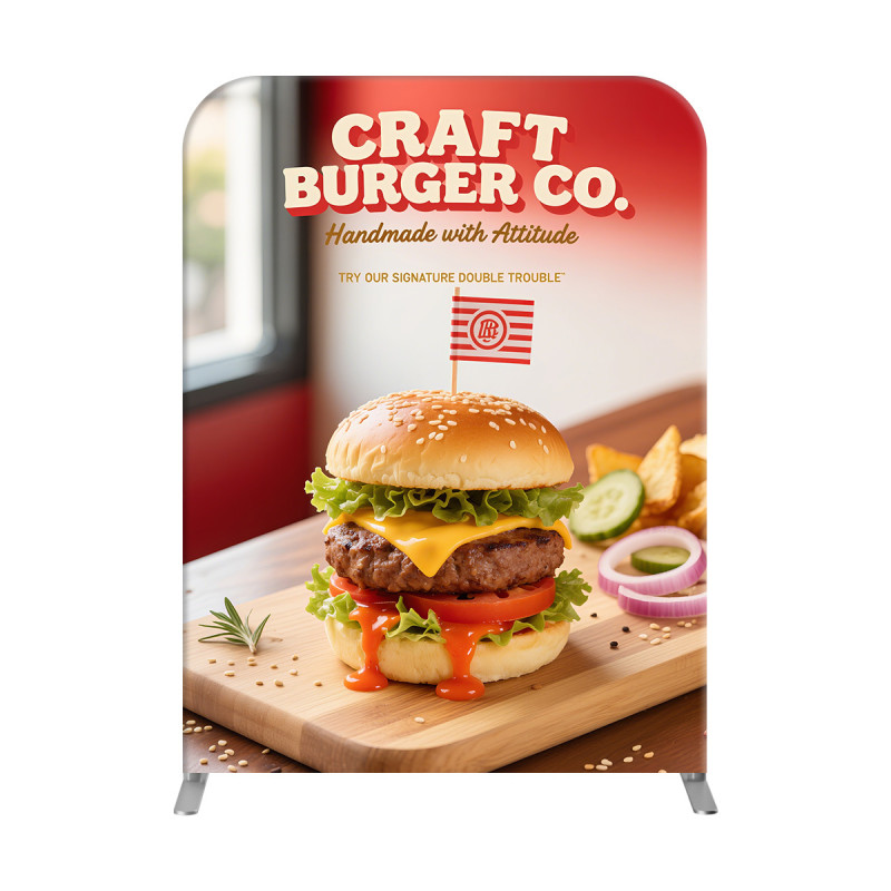 MagLock Straight Fabric Display - 3'w x 4'h