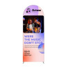 MagLock Arch Fabric Display - 3'w x 8'h