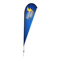 6' Teardrop Feather Flag -1 Side Imprint - Fabric Only