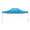 10x20' Standard Hex Aluminum Frame w/Canopy (40mm post, 1.2mm gauge)