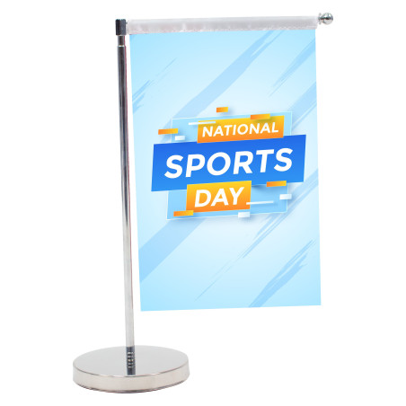 5.5"x8.3" Desktop Flag - 1 Side Imprint