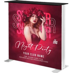 3.3'w x 3.3"h SEG Lighted Display Counter w/Frame